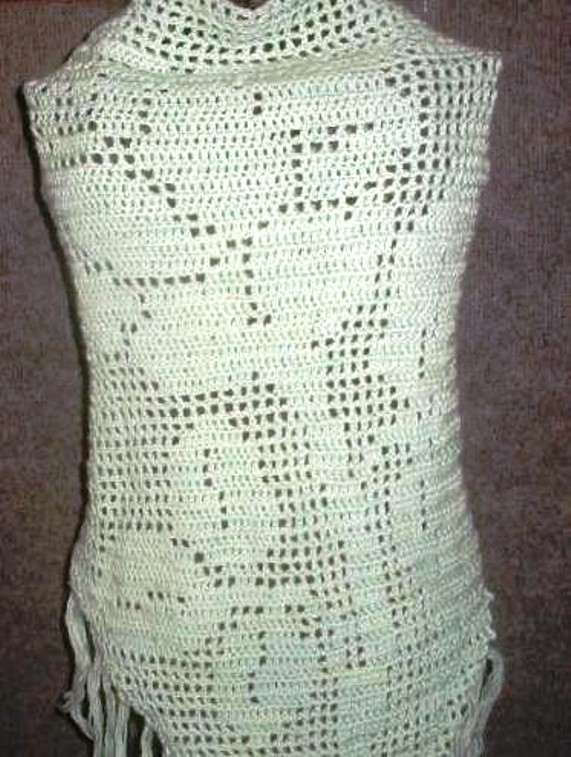 Filet Crochet Shawl Filet Crochet Shawl