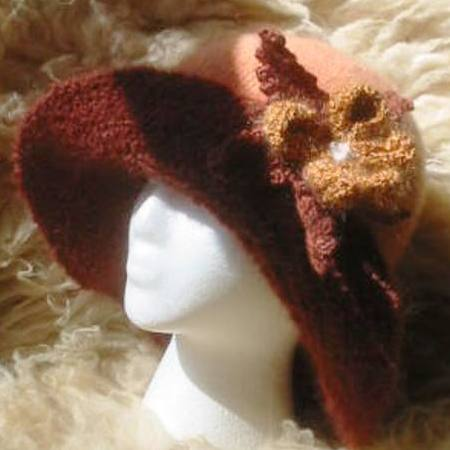 Lyns Knitted Felted Hat