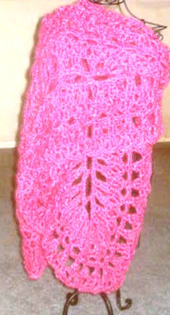 Skein Train Hand Crocheted Prom Shawl Skein Train Hand Crocheted Prom Shawl